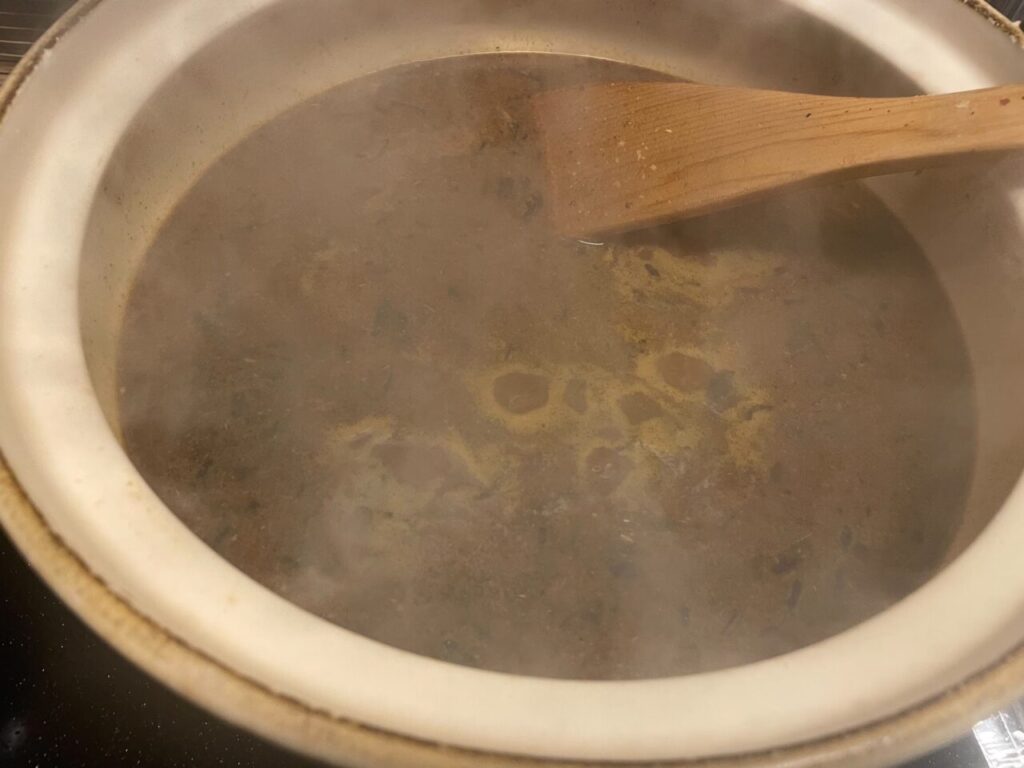 カレースープの完成