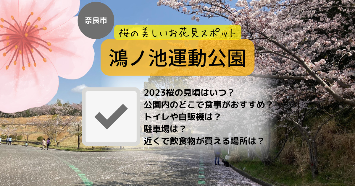 鴻ノ池運動公園のお花見情報2023