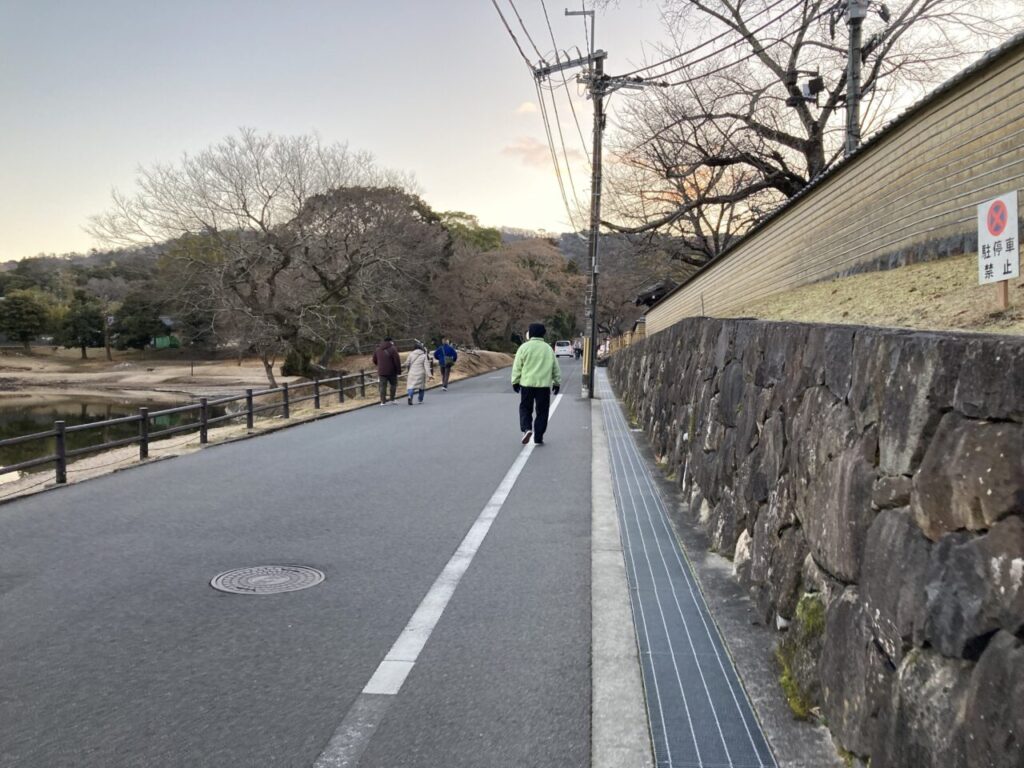 大仏池前の様子
